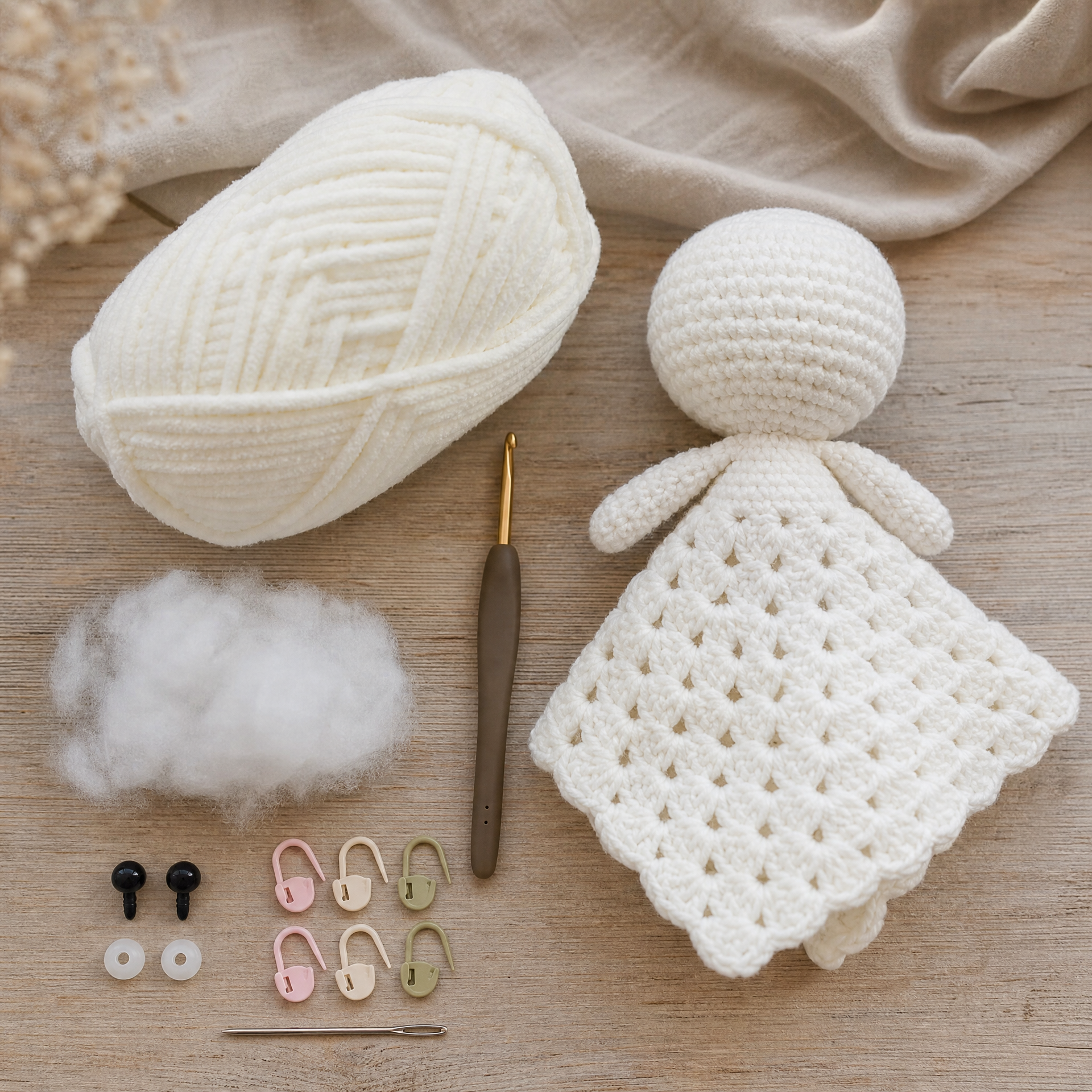 Amigurumi Baby Lovey Free Crochet Pattern — step photo 1