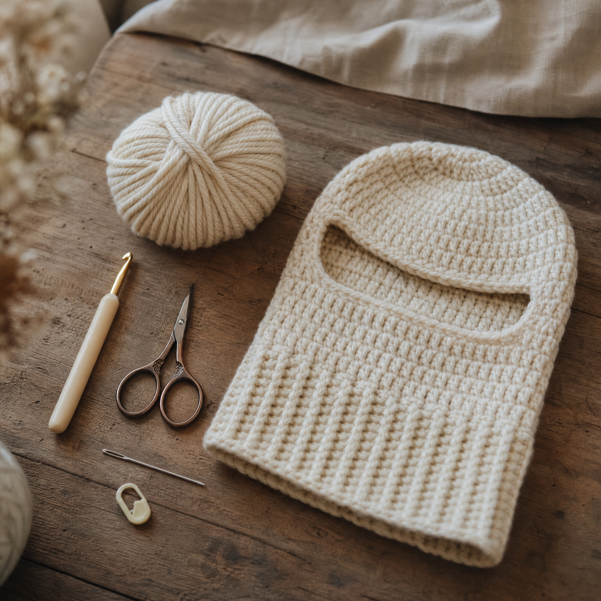Crochet Balaclava Pattern for Beginners (Free & Step-by-Step) — step photo 1
