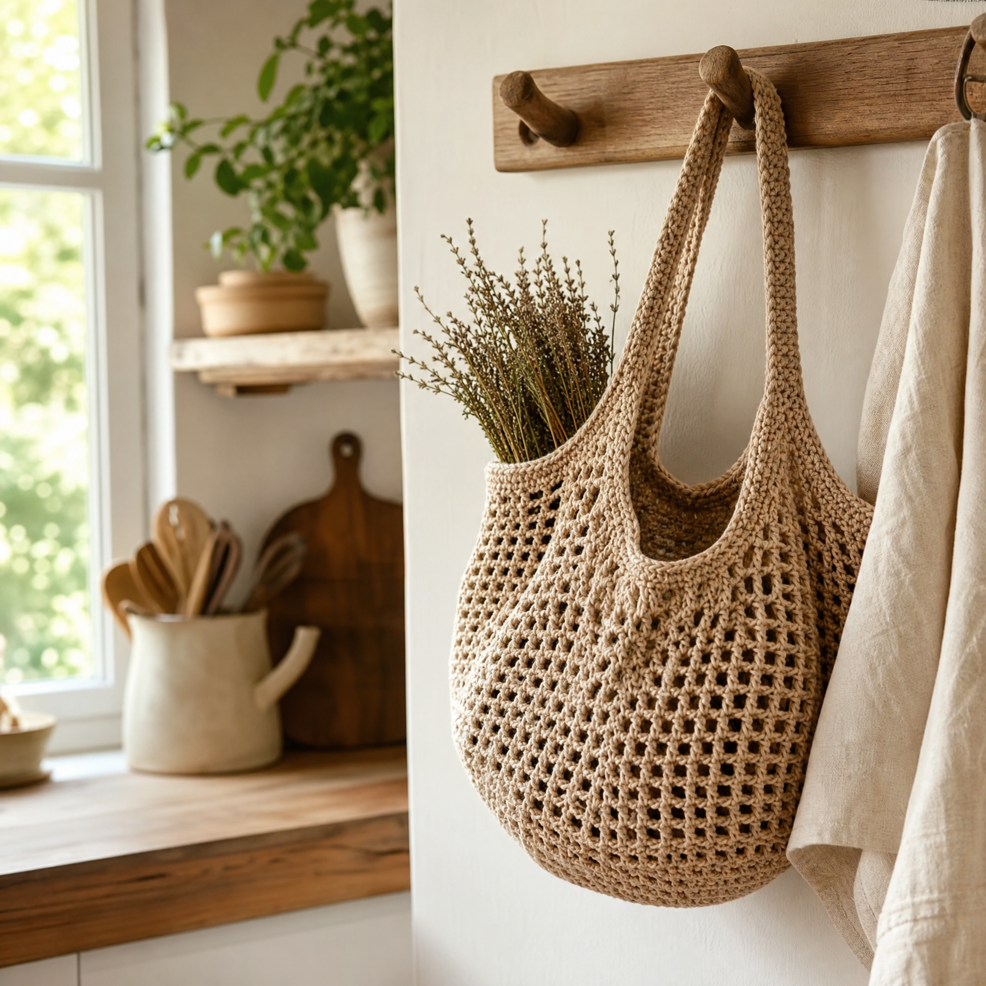 Crochet Market Bag Pattern with Cotton Yarn (Free & Easy!) — step photo 3