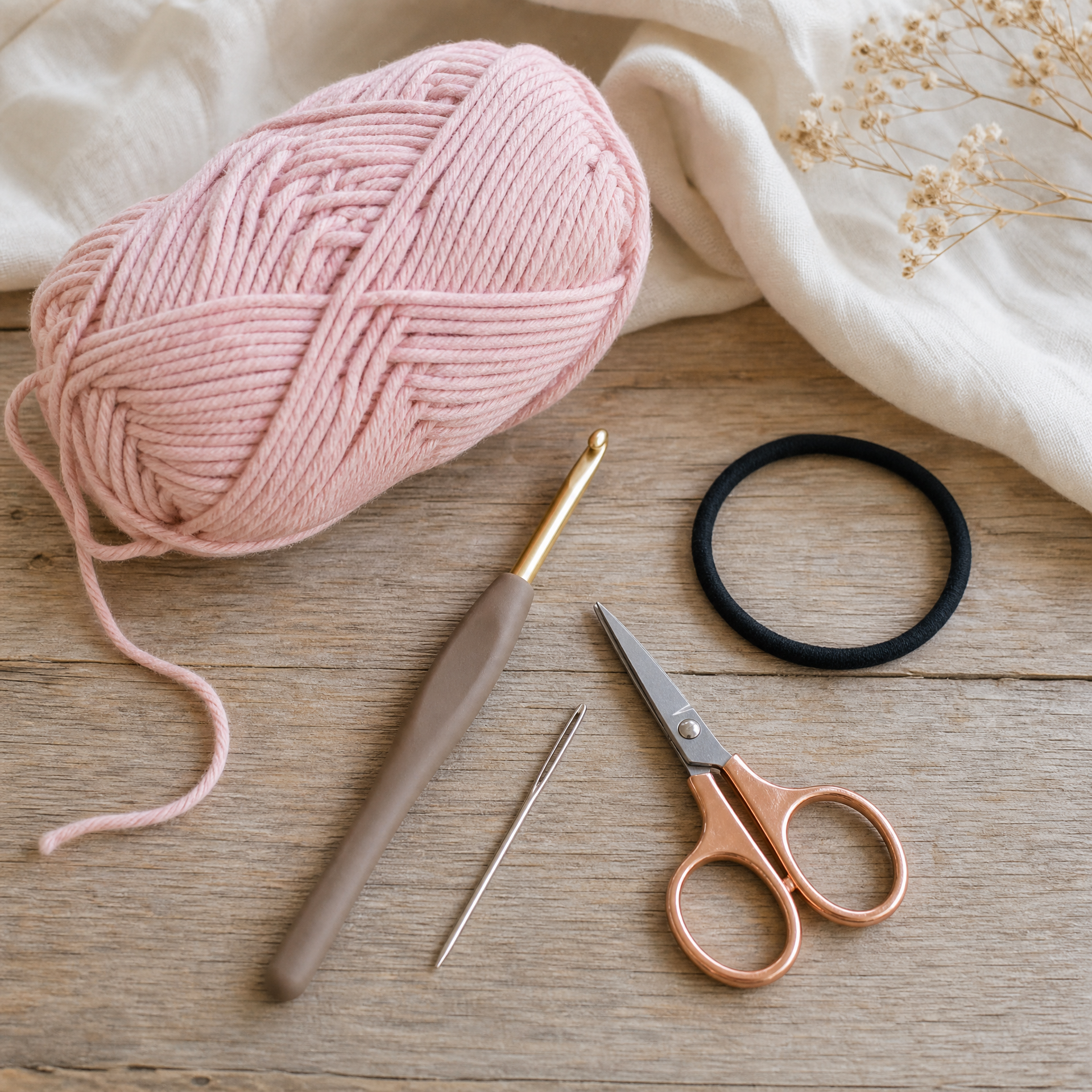 Crochet Scrunchies: 15 Minute Free Pattern — step photo 1