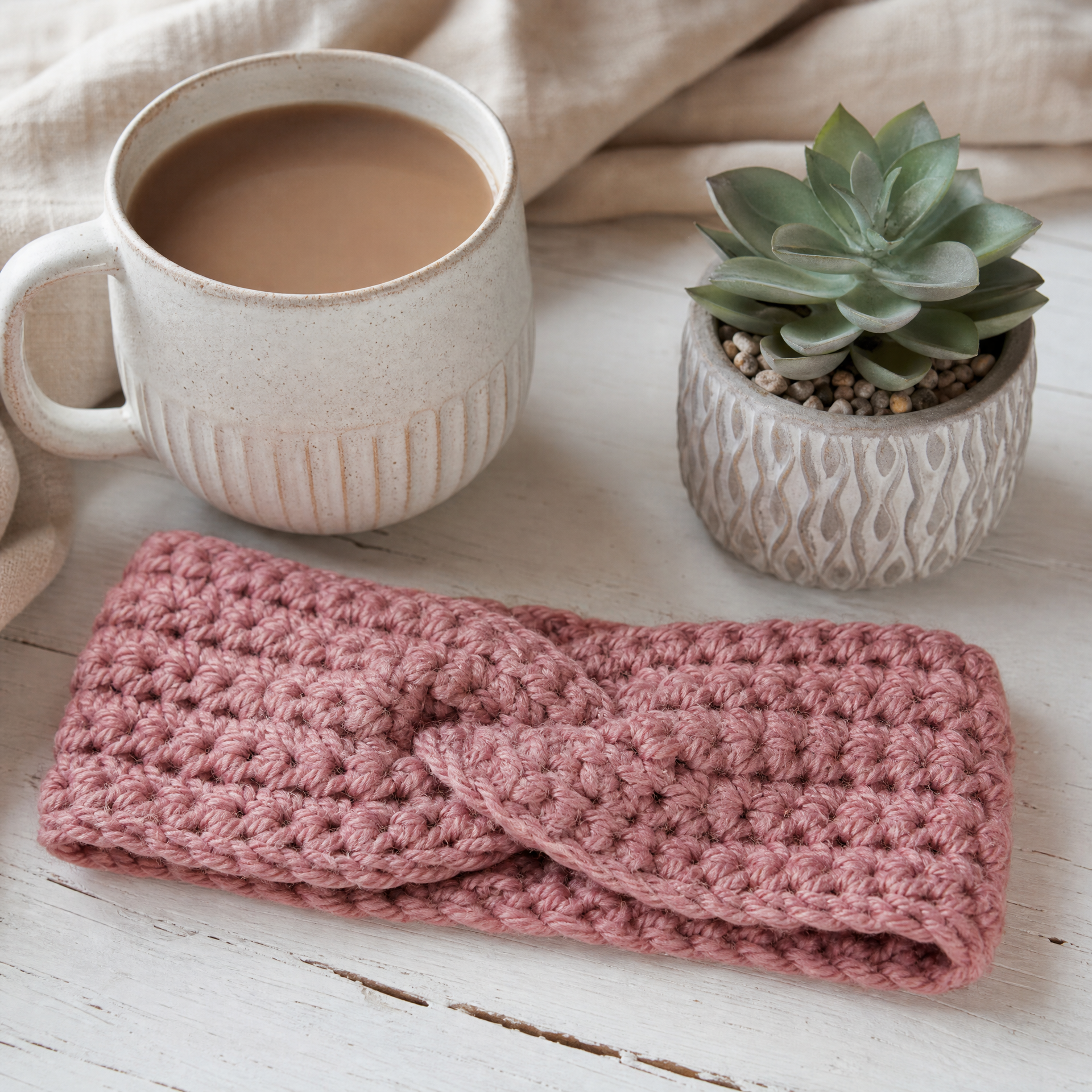 Easy Crochet Headband for Beginners (Free Pattern)