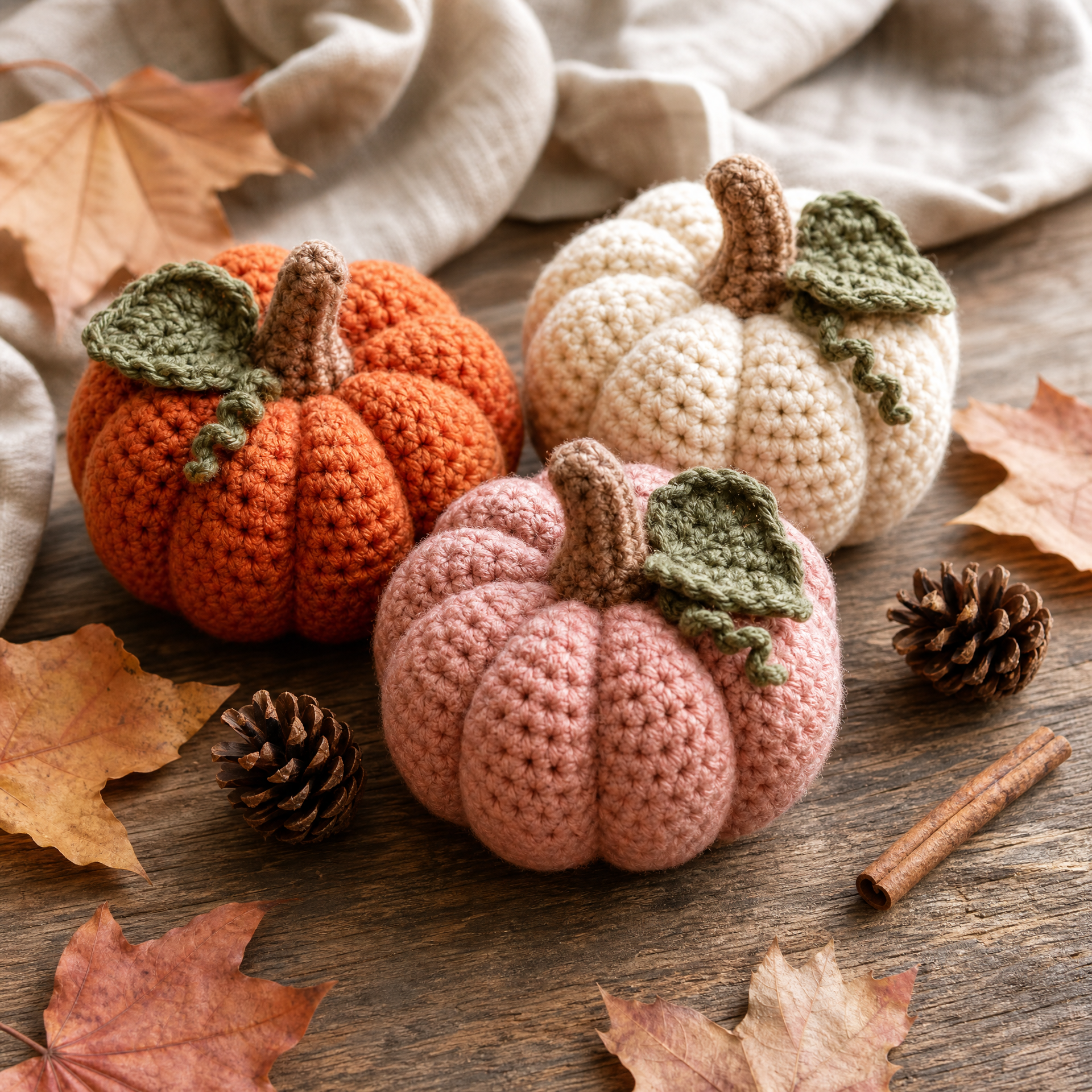 Easy Crochet Pumpkin Pattern for Fall Decor (Free!)