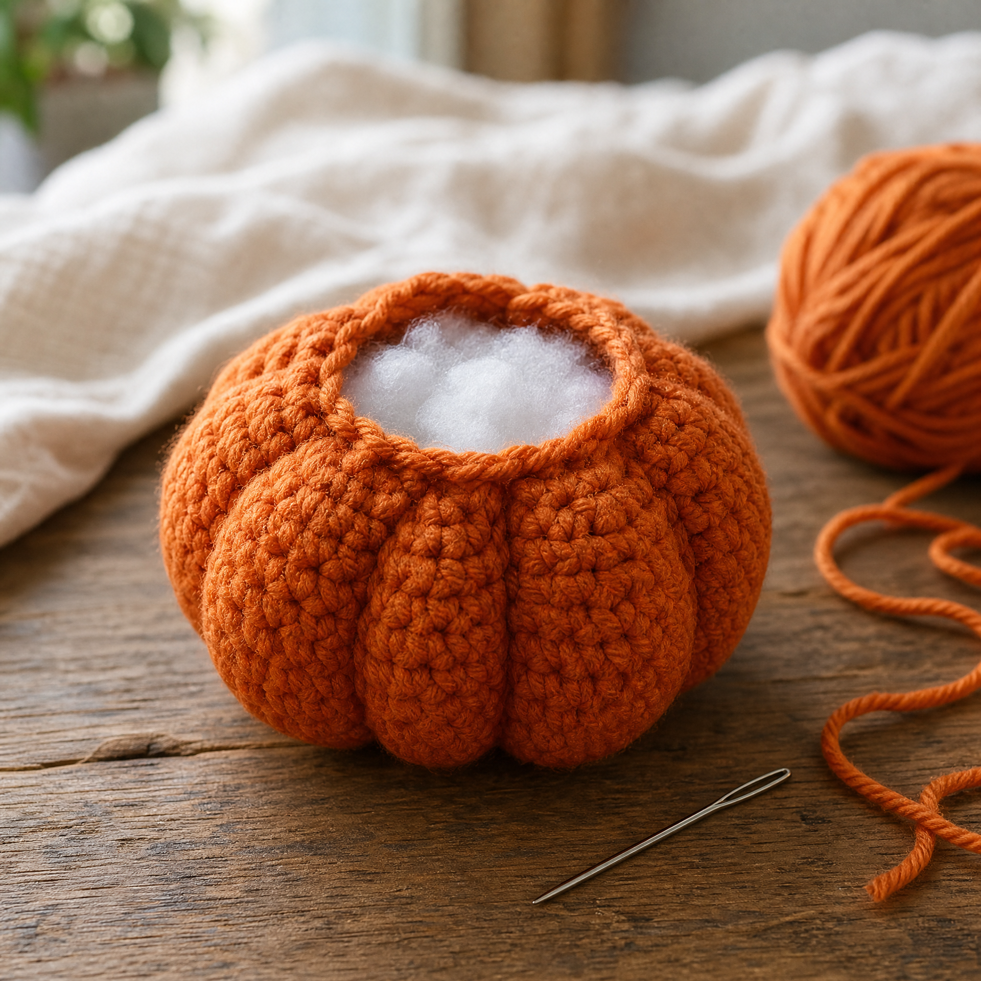 Easy Crochet Pumpkin Pattern for Fall Decor (Free!) — step photo 2