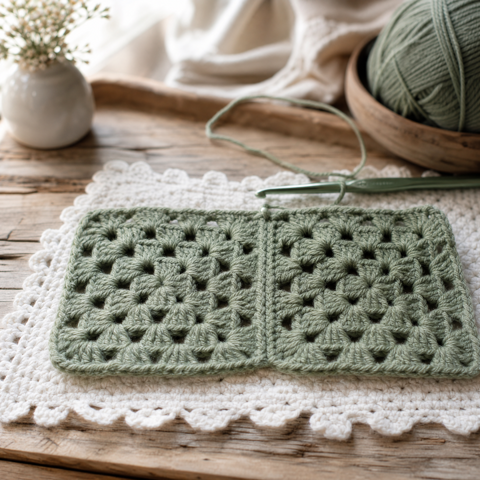 Granny Square Cardigan: Free Step by Step Crochet Pattern — step photo 2