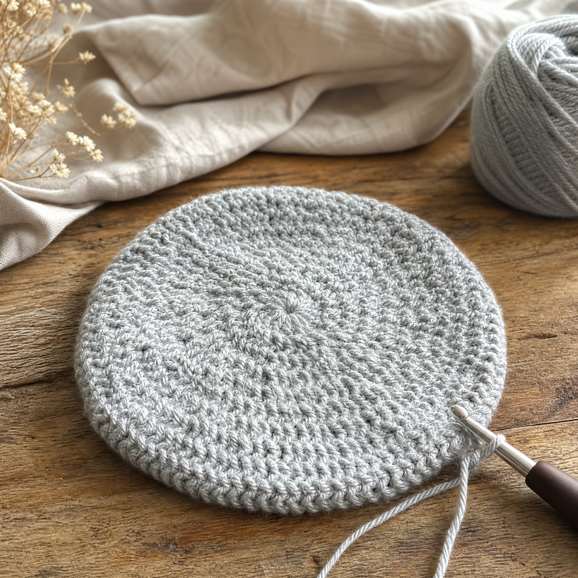 Simple Crochet Beanie Pattern (Any Size) — Free Pattern for the Whole Family — step photo 2