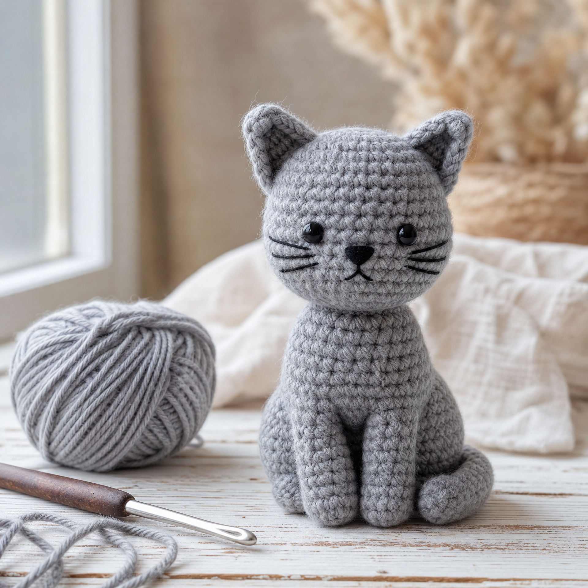 Small Crochet Cat Amigurumi — Free Pattern